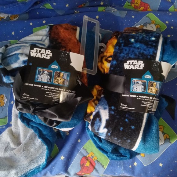 New! 2 x Star Wars Hooded Towels - Picture 3 of 4
